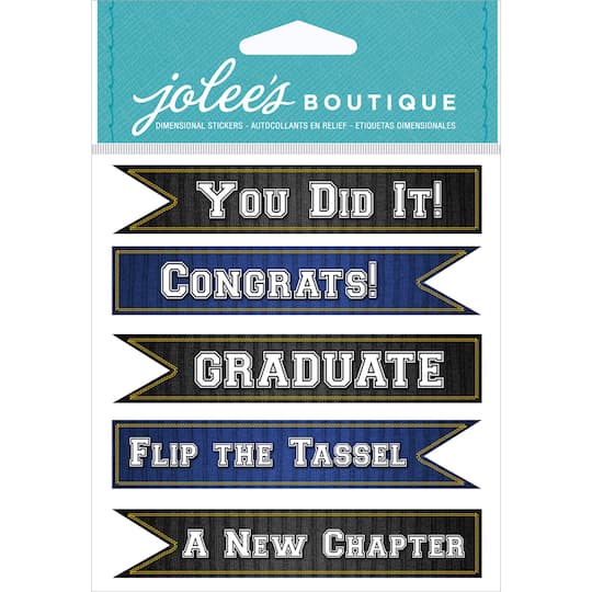Jolee&#x27;s Seasonal Stickers-Graduation Banners